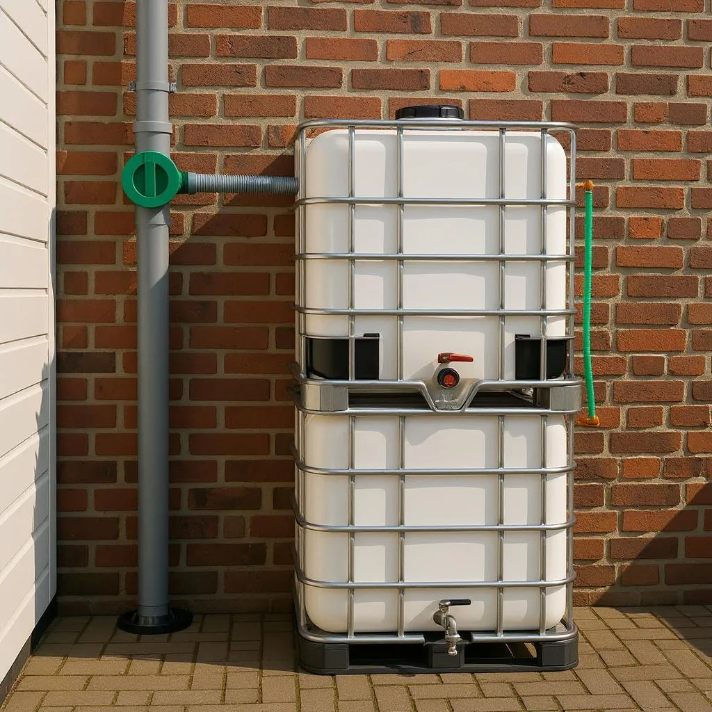 Cuve IBC blanc voir facilement le contenu de votre réservoir 2 cubi IBC empilée 2000L