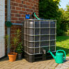 Cuve IBC noire résistante aux UV _ réservoir noir 1000L avec pompe
