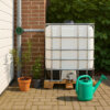 Palette en bois solution très économique 1000L cuve IBC blanc