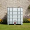 Cuve IBC 1000 litres – blanc – palette acier ou plastique – renouvelé - contre le mur